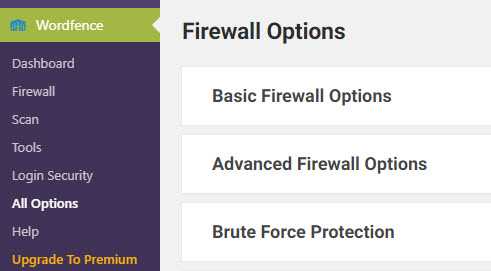 meilleurs paramètres de pare-feu wordfence
