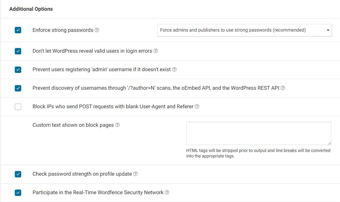 scan de sécurité wordfence