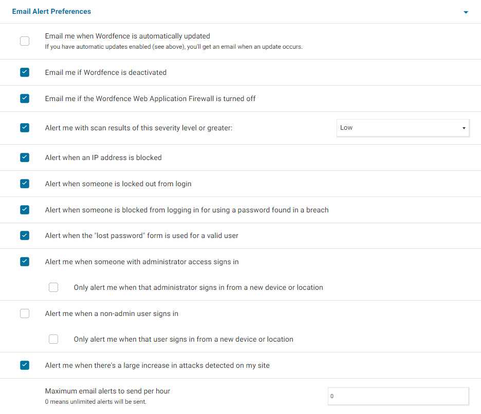 plugin de sécurité wordfence