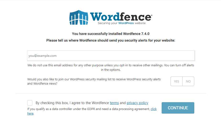 paramètres wordfence